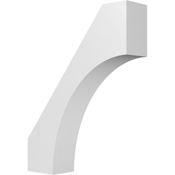Ekena Millwork 5 1/2-in. W x 22-in. D x 28-in. H Westlake Architectural Grade PVC Knee Brace BRCP055X22X28WTL - main